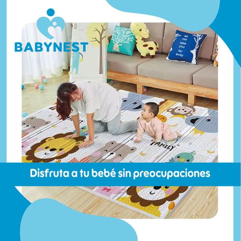 Alfombra Antigolpes Bebe Plegable BabyNest 180x190x1 Jirafa-8