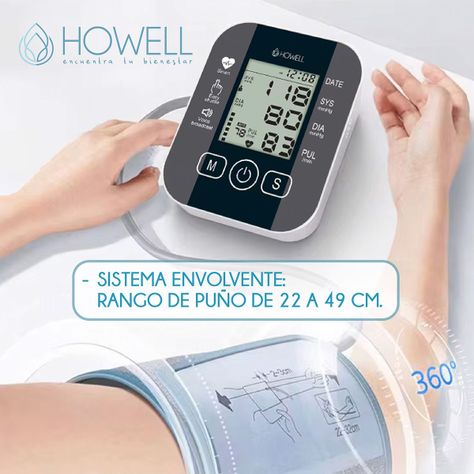 Tensiómetro Toma Presión Digital Usb Batería Howell T-300-3
