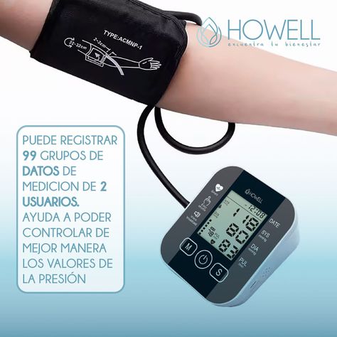 Tensiómetro Toma Presión Digital Usb Batería Howell T-300-4