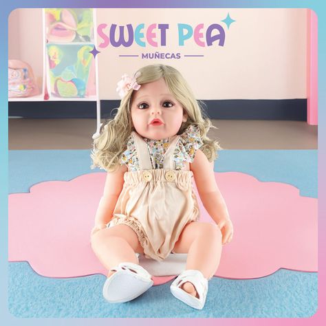 Bebe Reborn Candy Muñeca Sweet Pea Realista Silicona 55 Cm-7