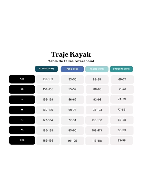 Traje de Buceo y Surf - Modelo Kayak-3