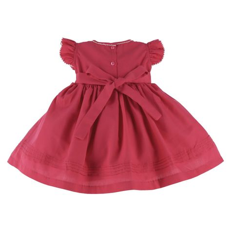 Vestido bebé niña Catalina bordado a mano tipo smock-1