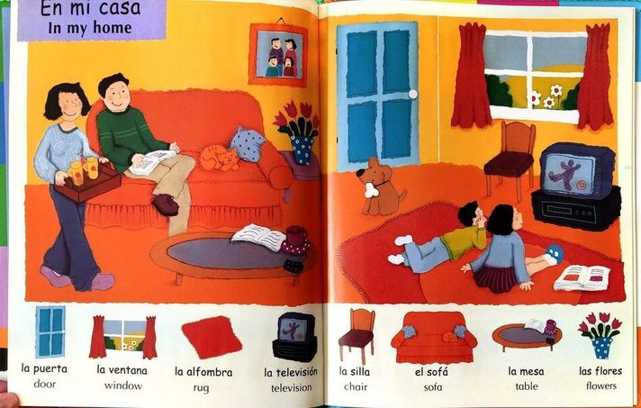 Libro MIS PRIMERAS 100 PALABRAS. BILINGUE-2