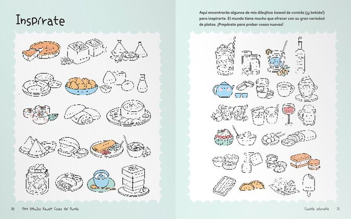 Libro Mini Dibujos Kawaii. Cosas del Mundo-2
