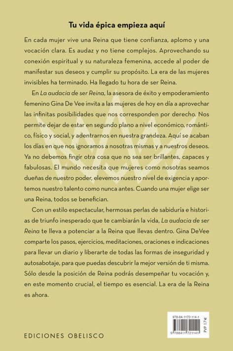 Libro LA AUDACIA DE SER REINA-1