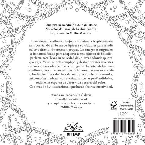 Libro Miniaturas para colorear - SECRETOS DEL MAR-3