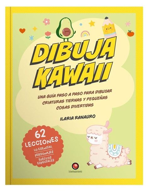 Libro Dibuja 62 lecciones - DIBUJA KAWAII-1