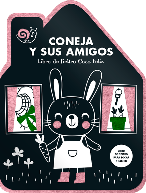 Coneja y sus amigos. Libro de fieltro Casa Feliz-0