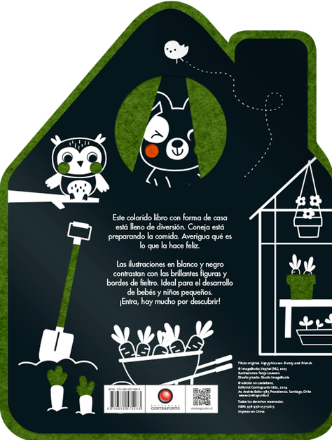 Coneja y sus amigos. Libro de fieltro Casa Feliz-1