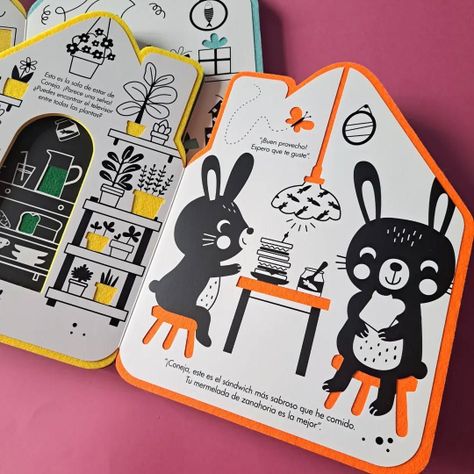 Coneja y sus amigos. Libro de fieltro Casa Feliz-2
