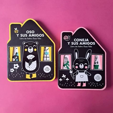 Coneja y sus amigos. Libro de fieltro Casa Feliz-3