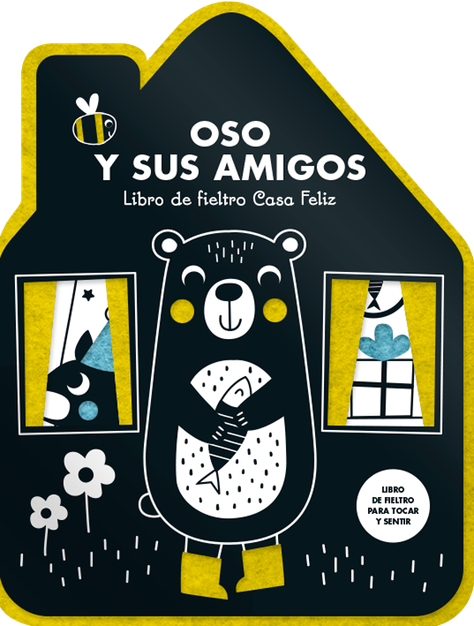 Oso y sus amigos. Libro de fieltro Casa Feliz-0