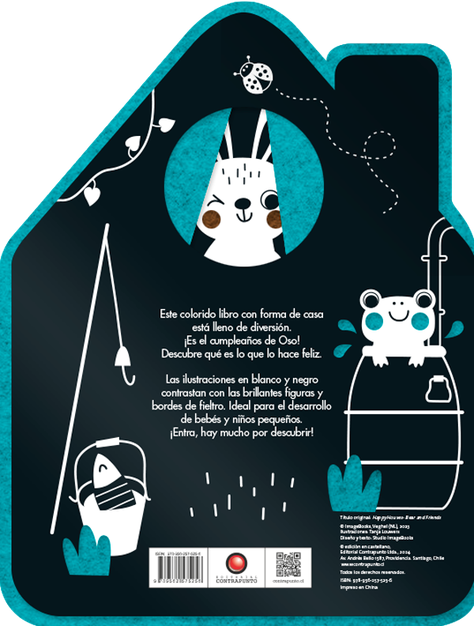 Oso y sus amigos. Libro de fieltro Casa Feliz-1