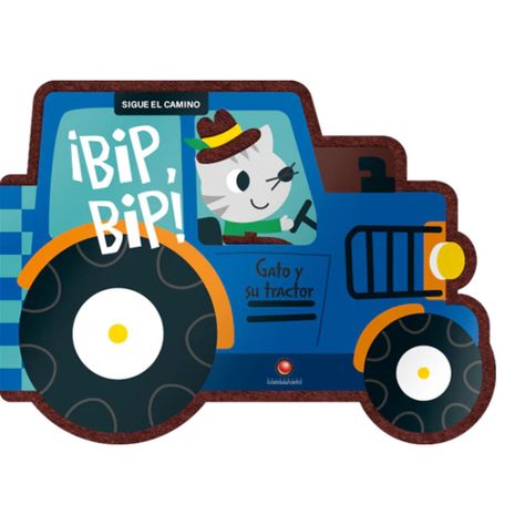 Libro Sigue el camino - GATO Y SU TRACTOR. ¡BIP, BIP!-0