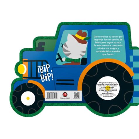 Libro Sigue el camino - GATO Y SU TRACTOR. ¡BIP, BIP!-1