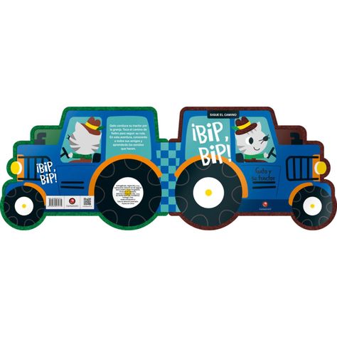 Libro Sigue el camino - GATO Y SU TRACTOR. ¡BIP, BIP!-2