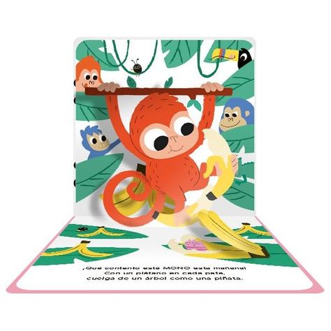 Libro Mira y descubre POP-UP- AMIGOS DE LA SELVA-1