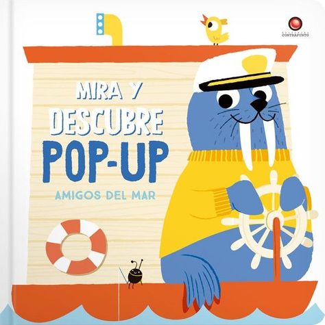 Libro Mira y descubre POP-UP- AMIGOS DEL MAR-0