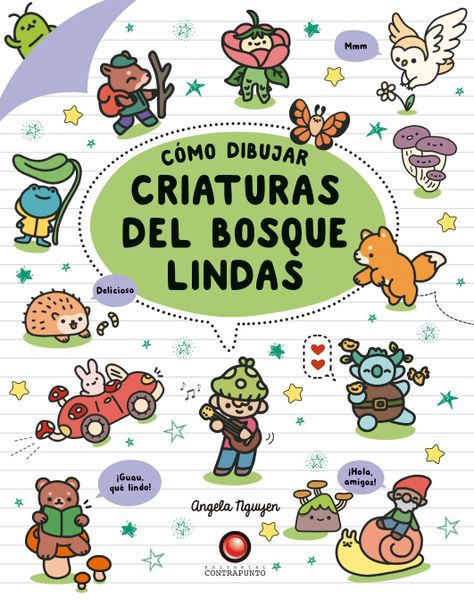 Libro Cómo Dibujar Criaturas del Bosque Lindas-0