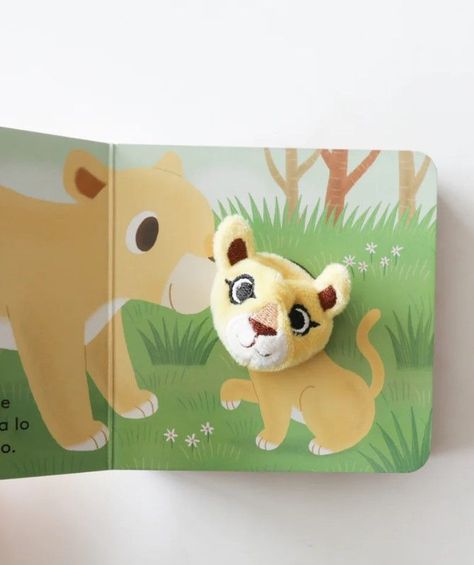 libro con titere de dedo - BEBE LEON-2