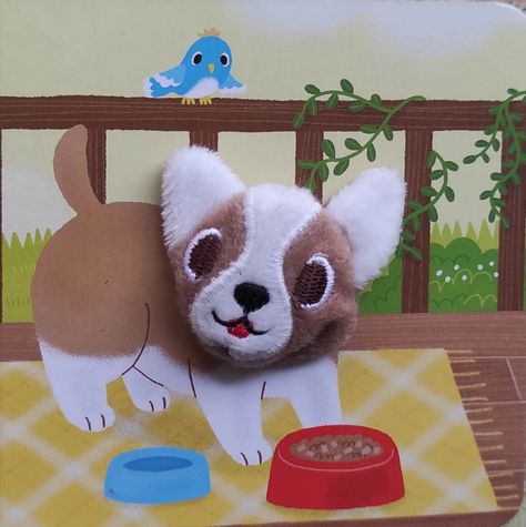 Bebé Perro. Libro con títere de dedo-1