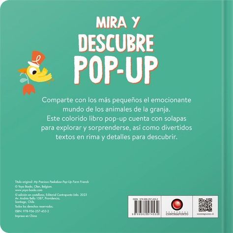 Libro Mira y descubre POP-UP- AMIGOS DE LA GRANJA-2