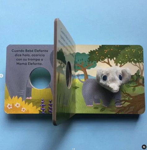 libro con titere de dedo - BEBE ELEFANTA-1