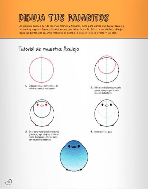 Libro Aprende a dibujar - PAJARITOS KAWAII-1