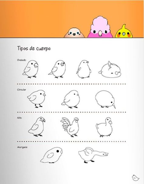 Libro Aprende a dibujar - PAJARITOS KAWAII-2