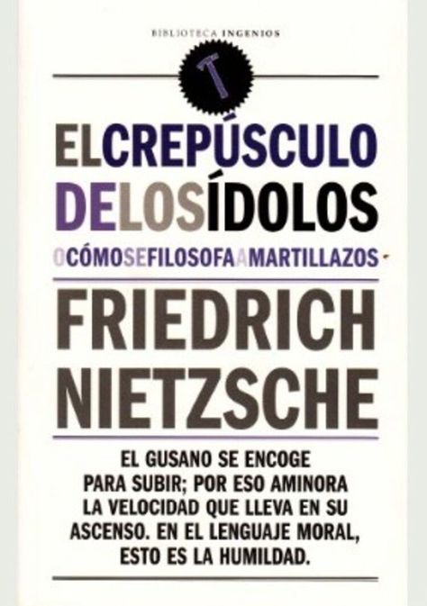 Libro El crepúsculo de los ídolos-0