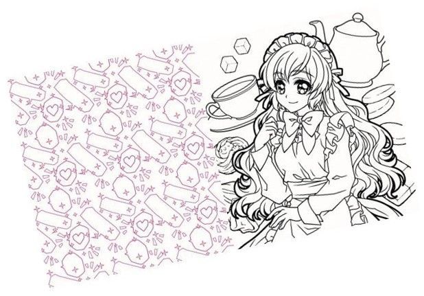 Libro Manga Para Colorear-1
