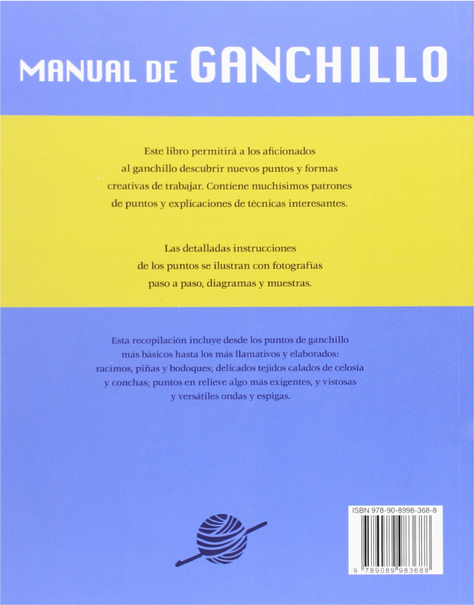 Libro Manual De Ganchillo. Guía Práctica .200 Puntos Esenciales.-1