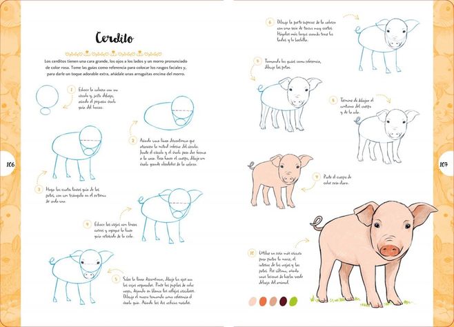 Libro Dibujar en 10 pasos: Animales Adorables-3