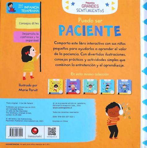 Libro Pequeños Grandes Sentimientos - Puedo Ser Paciente-4