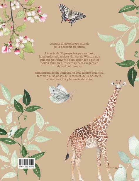 Libro AVES, ABEJAS Y FLORES: Guia para pintar con acuarela-4