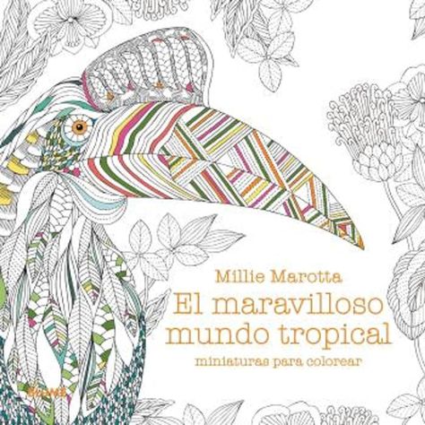 Libro para colorear - MARAVILLOSO MUNDO TROPICAL-0