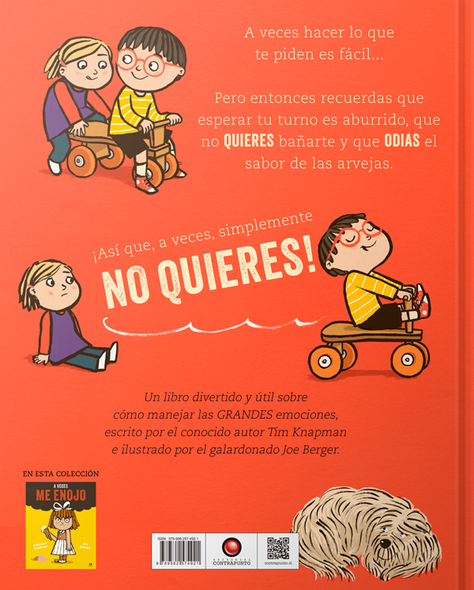 Libro pequeños grandes sentimientos - A VECES NO QUIERO-3