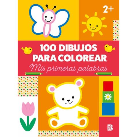 Libro 100 DIBUJOS PARA COLOREAR - MIS PRIMERAS PALABRAS-0