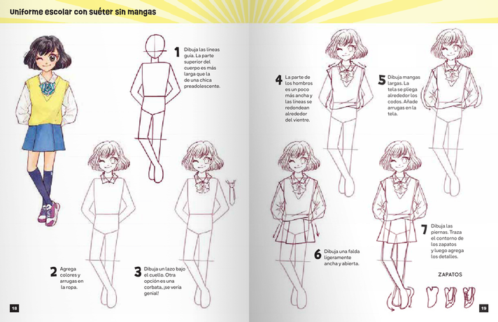 Libro Como dibujar Manga Kawaii - MODA-2