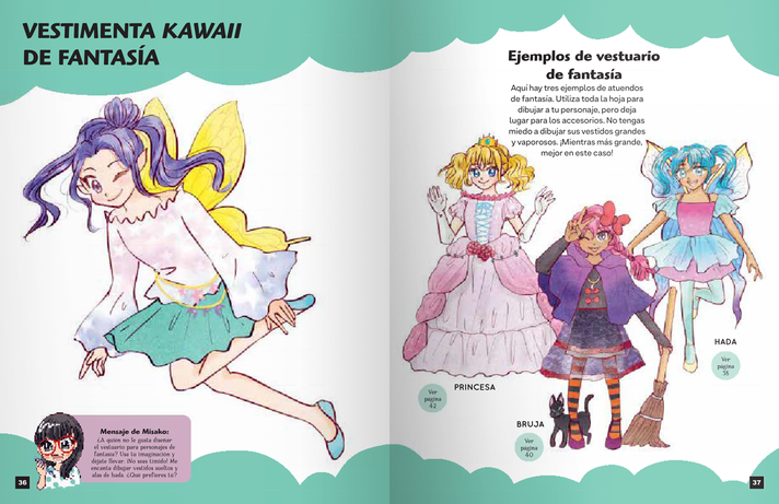 Libro Como dibujar Manga Kawaii - MODA-4