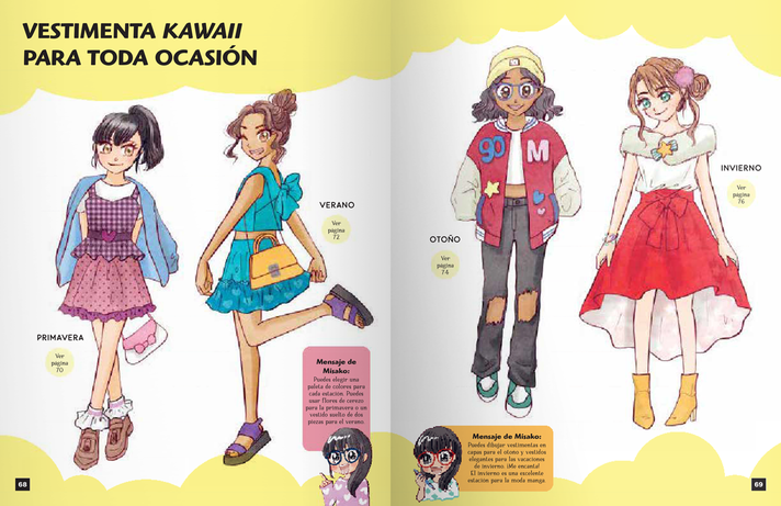 Libro Como dibujar Manga Kawaii - MODA-5