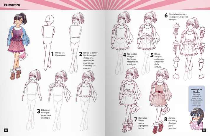 Libro Como dibujar Manga Kawaii - MODA-6