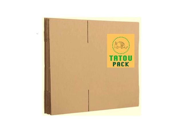 Pack 5 cajas de cartón corrugado 60x40x40 cm - Tatou Pack -0