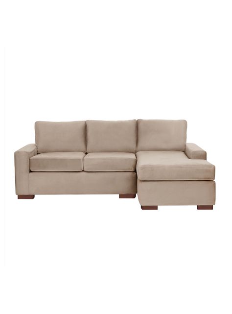 SECCIONAL DER LIVORNO TELA VELVET BEIGE-0