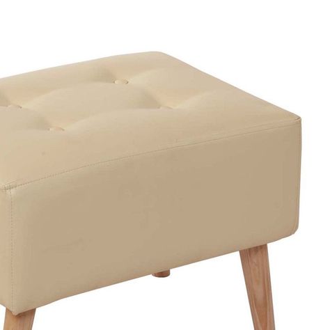 Pouf Niza Pu Beige-1