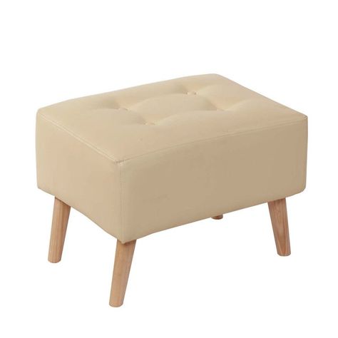 Pouf Niza Pu Beige-0