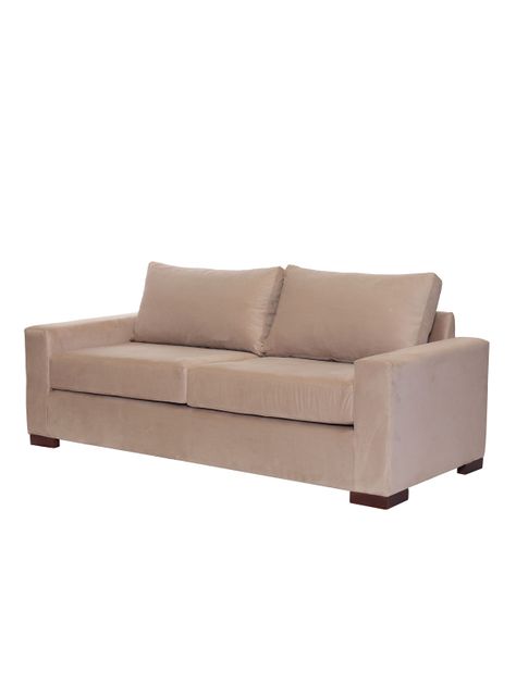 SOFA LIVORNO 3C TELA VELVET BEIGE-1