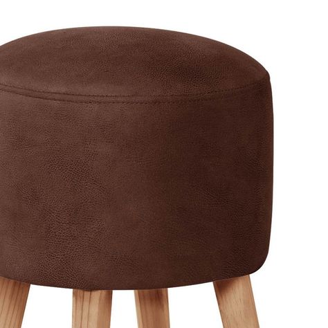 Pouf Nantes  Cuero Kentucky Cafe Moro-1