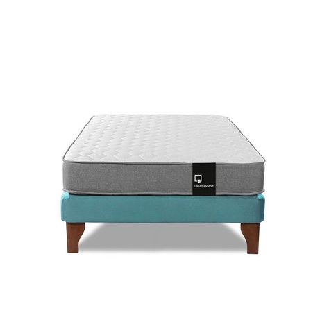 Cama Europea Zen Best 1.5 Plaza Tela Velvet Turquesa-3