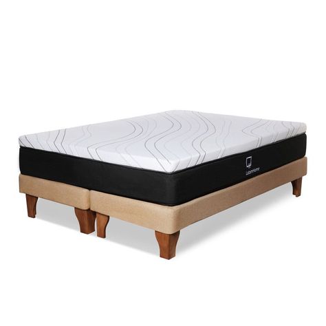 Cama Zen Top Spring  Soft Lino Natural King-1